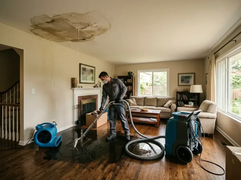 attic-pipe-burst-ceiling-drip-008 — frequently asked questions, Water Damage Restoration & Carpet Care in Jackson, MI